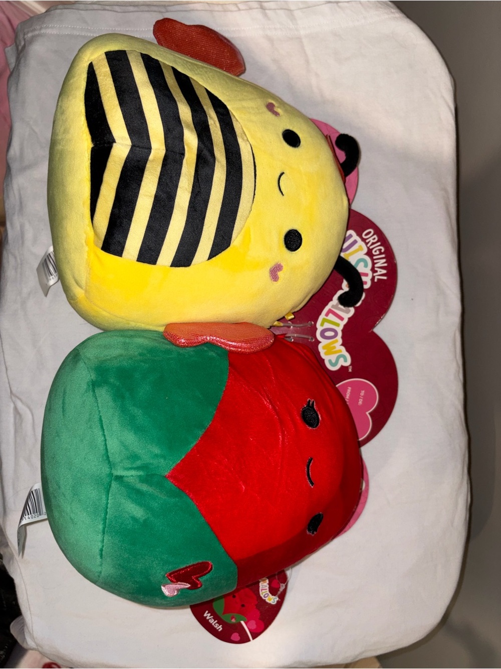 NWT Squishmallows Rose & Bee Valentine’s 8” Plush Set